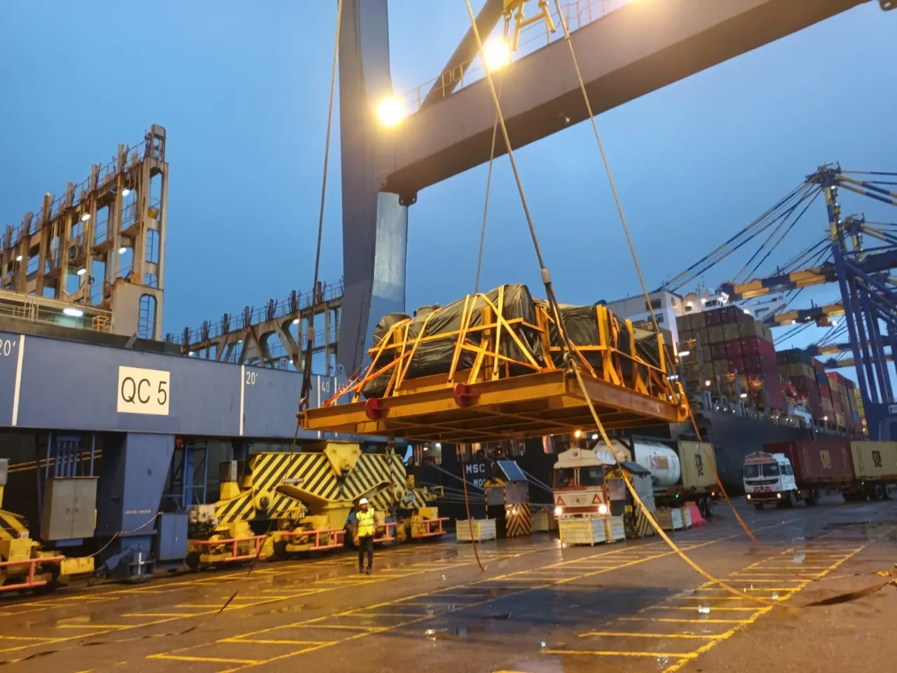 Special cargo secured for transport